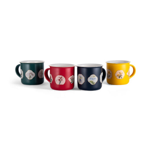 4 Pcs China Bone Mug Set