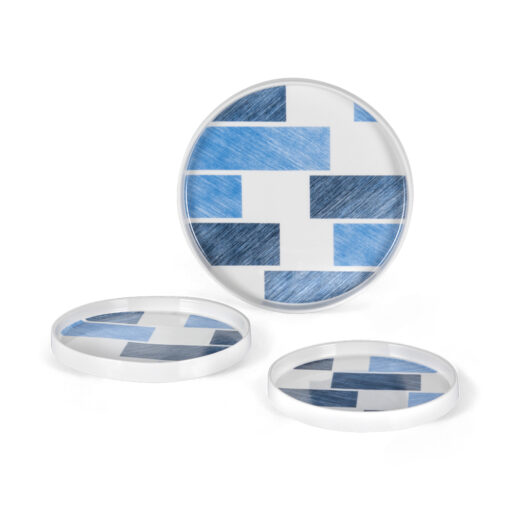 3 Pcs Bone China Plate Set
