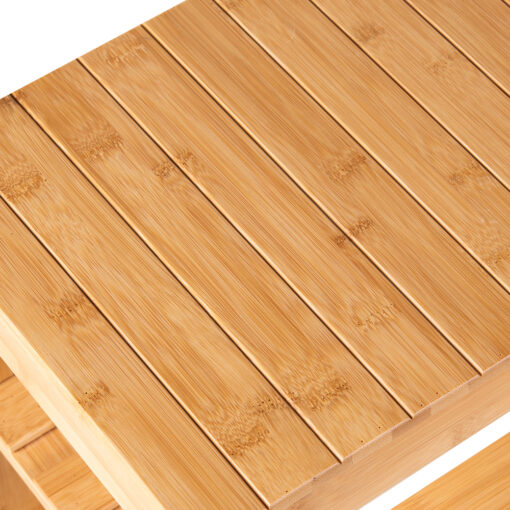 Haru Bamboo Bench with Shoe Storage - Image 4
