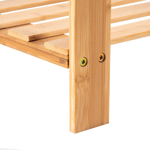 Haru Bamboo Bench with Shoe Storage - Image 7