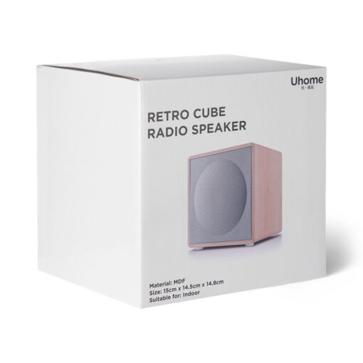 Uhome Retro Cube Radio Speaker - Image 15