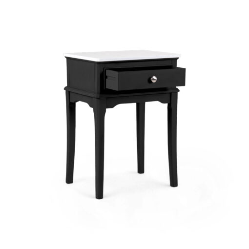 Ruby Marble Top 1 Drawer Nightstand - Image 12