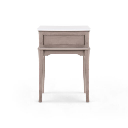 Ruby Marble Top 1 Drawer Nightstand - Image 4