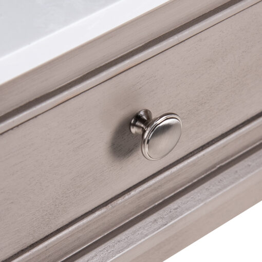 Ruby Marble Top 1 Drawer Nightstand - Image 7