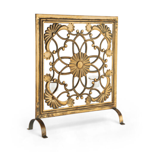 Metal Panel Candle Holder (H48.5cm)