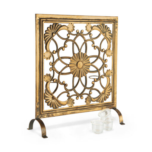 Metal Panel Candle Holder (H48.5cm) - Image 5