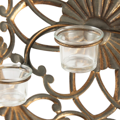 Metal Panel Candle Holder (H48.5cm) - Image 7