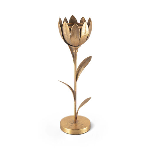 Metal Flower Candle Holder (H46.5cm)