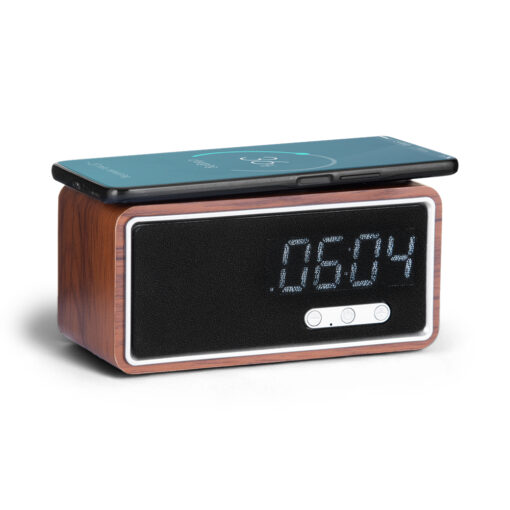 Uhome Alarm Clock Wireless Charger Bluetooth Speaker - Image 3
