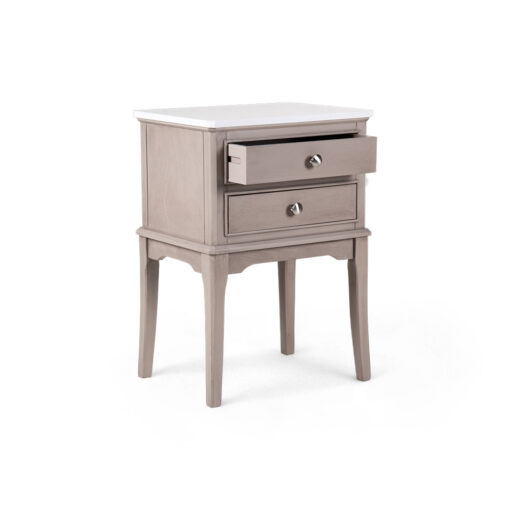 Ruby Marble Top 2 Drawers Nightstand - Image 3
