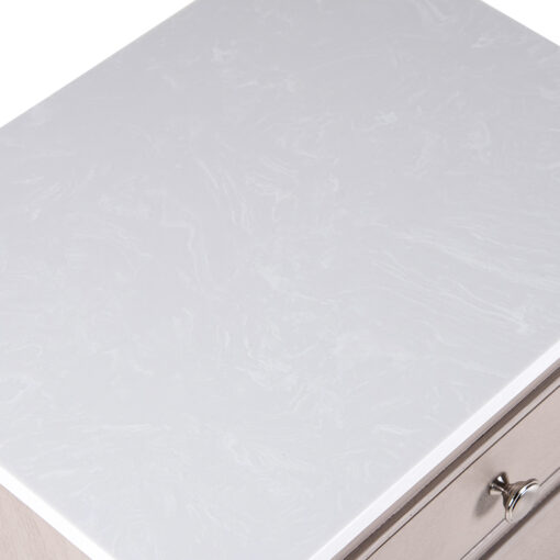 Ruby Marble Top 2 Drawers Nightstand - Image 8