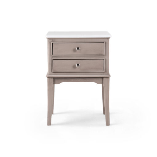 Ruby Marble Top 2 Drawers Nightstand - Image 4