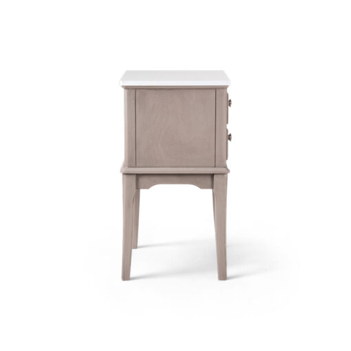 Ruby Marble Top 2 Drawers Nightstand - Image 5