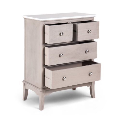 Ruby Marble Top Chest of 4 Drawers - Image 2