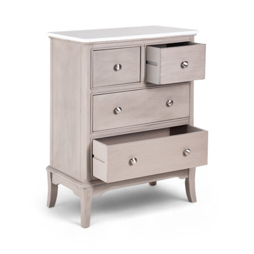 Ruby Marble Top Chest of 4 Drawers - Image 3