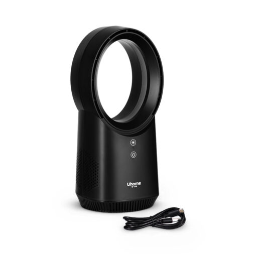 Uhome Bladeless Fan with LED Light - Image 3