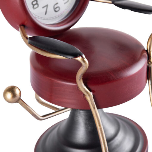 Barber Chair Table Clock (H21.5cm) - Image 7