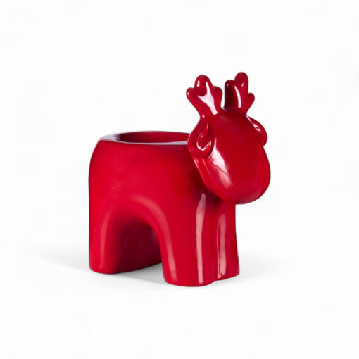 Ceramic Deer Candle Holder (H12.3cm)