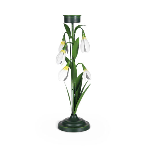 White Flower Candlestick Holder (H45.4cm)