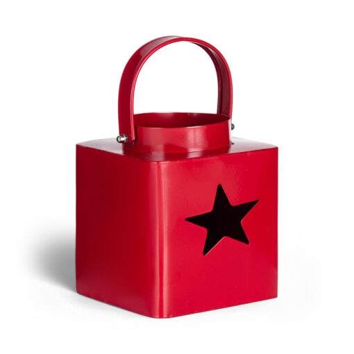 Star Cut Lantern Candle Holder (H18.5cm)