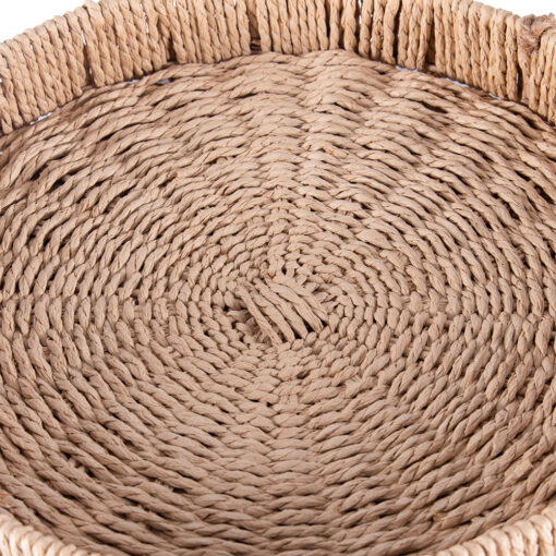 Woven Tray with Handle (Dia. 35cm) - Image 3