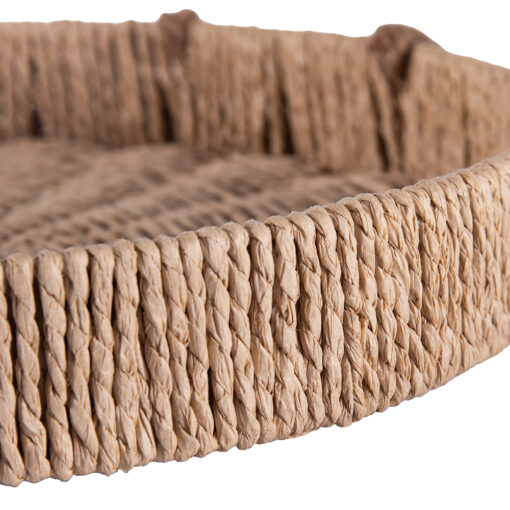 Woven Tray with Handle (Dia. 35cm) - Image 5