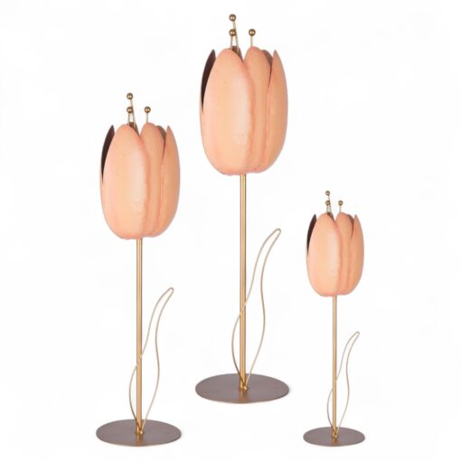 Metal Flower Decor (Set of 3)