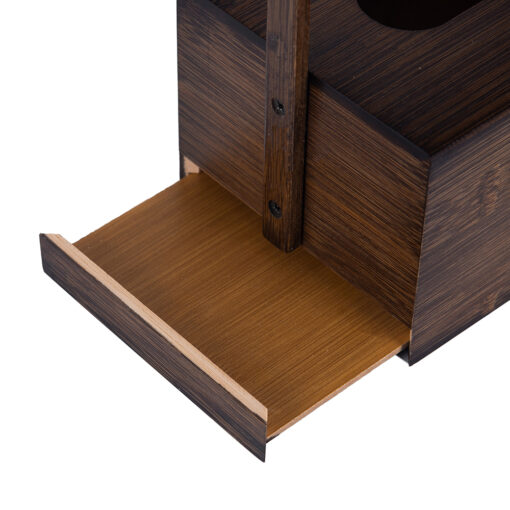 Bamboo Tissue Box with Handle (H33cm) - Image 5