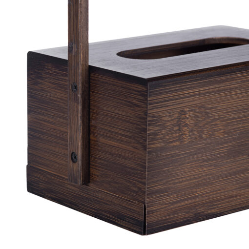 Bamboo Tissue Box with Handle (H33cm) - Image 8