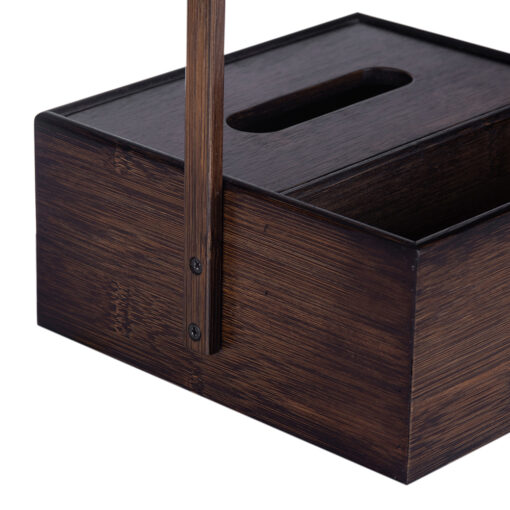 Bamboo Tissue Box with Handle (H34cm) - Image 11