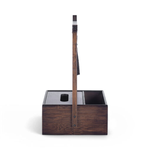 Bamboo Tissue Box with Handle (H34cm) - Image 3