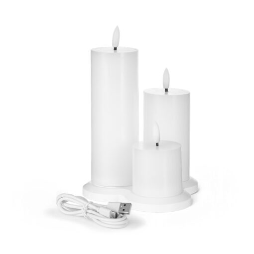 3 Pcs Rechargeable Candle - Image 3