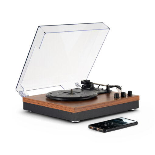 Bluetooth Turntable Vinyl Record Player with Speakers - Image 8