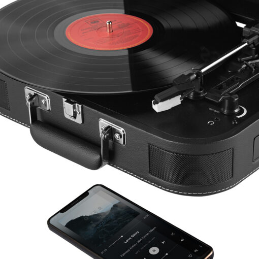 Portable Suitcase Turntable with Bluetooth & USB - Image 11
