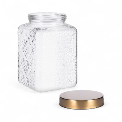Glass Jar with Stainless Steel Lid - Image 3