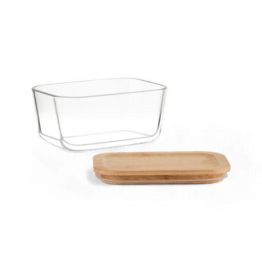 Borosilicate Glass Food Container with Bamboo Lid - Image 2