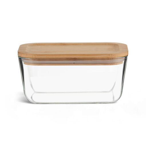 Borosilicate Glass Food Container with Bamboo Lid - Image 3