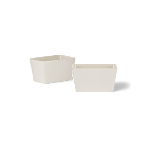 2 Pcs Rectangular Sauce Dish Set