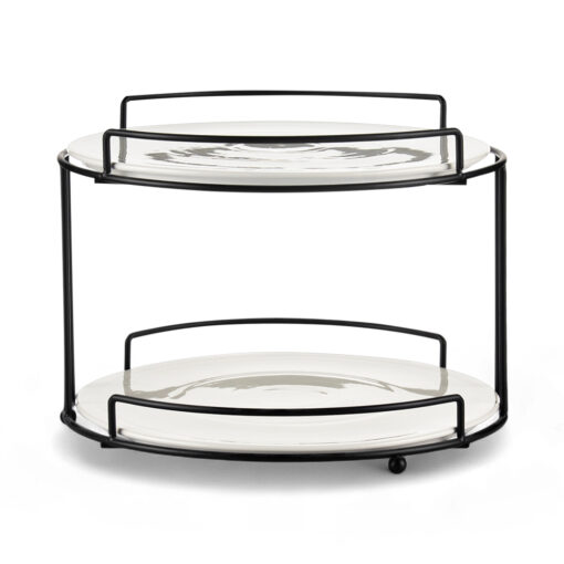 2 Tier Serving Platter with Stand (H20cm) - Image 3