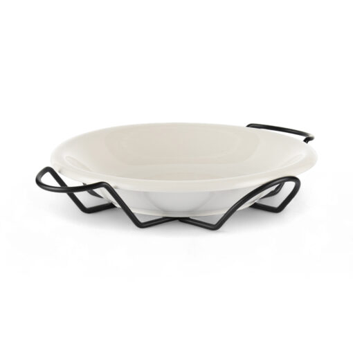 Oval Serving Platter with Stand (W37cm)