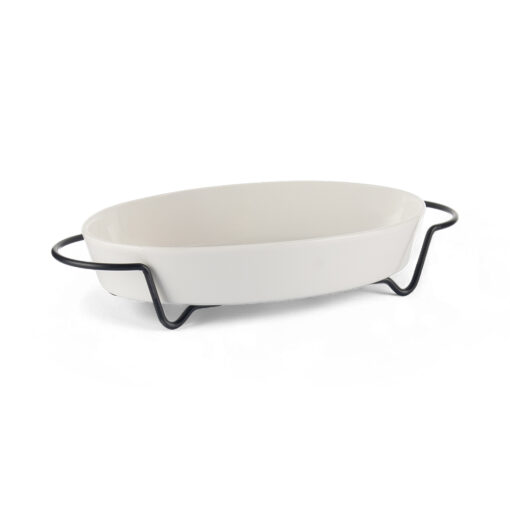 Oval Serving Platter with Stand (W38cm)