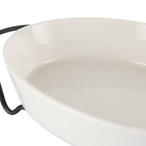 Oval Serving Platter with Stand (W38cm) - Image 6