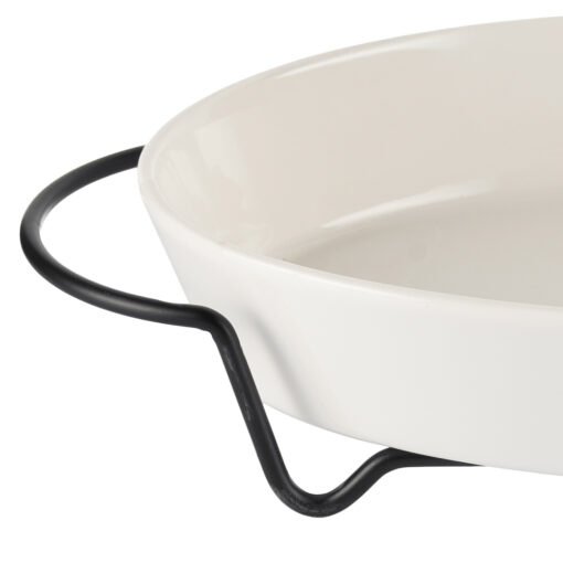 Oval Serving Platter with Stand (W38cm) - Image 7
