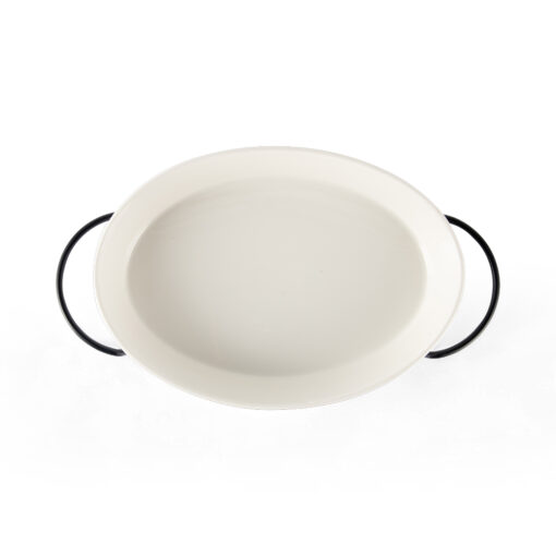 Oval Serving Platter with Stand (W38cm) - Image 3