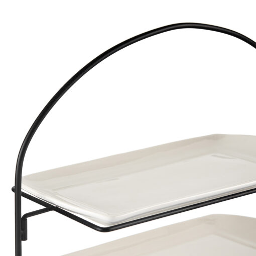 2 Tier Serving Platter with Stand (W41cm) - Image 6