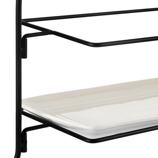 2 Tier Serving Platter with Stand (W41cm) - Image 9