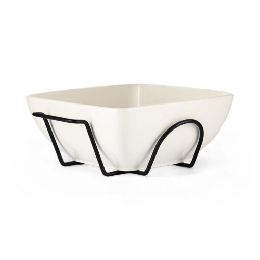 Rectangular Serving Bowl with Stand (W31cm)