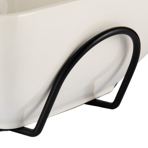 Rectangular Serving Bowl with Stand (W31cm) - Image 6