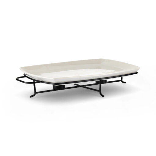 Rectangular Serving Platter with Stand (W46cm)