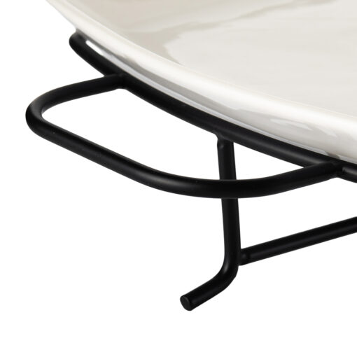 Rectangular Serving Platter with Stand (W46cm) - Image 6